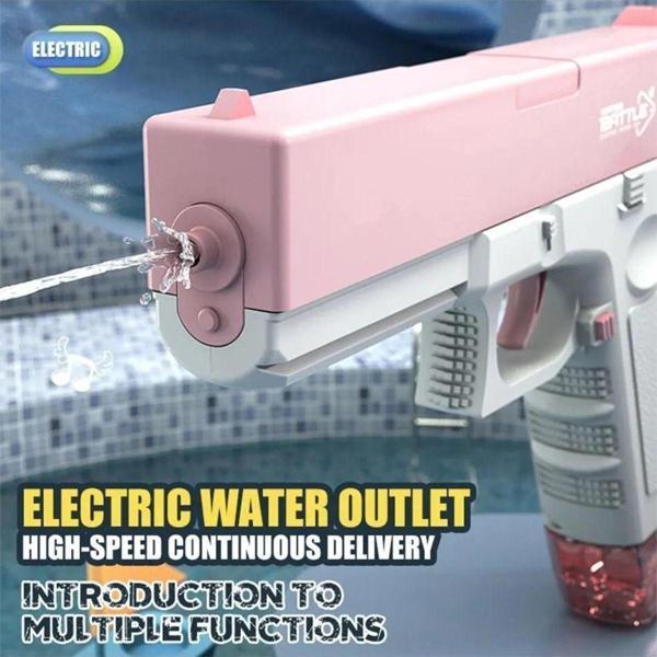 Elektrikli Otomatik Atış Yapan Su Tabancası 10 Metre Menzilli 500 Ml. Depolu 20 Cm. - Image 1