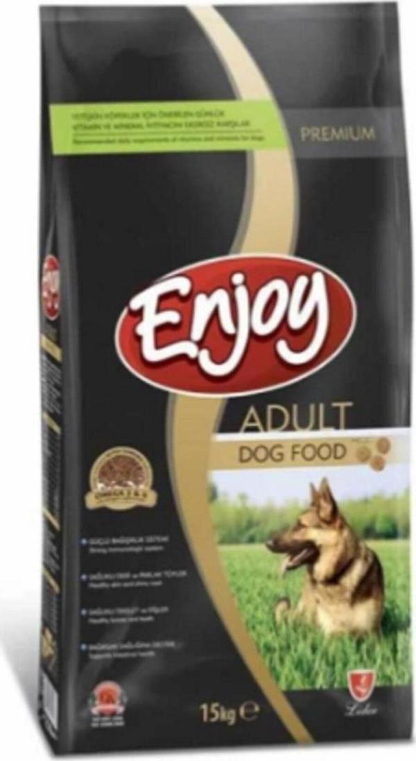 ENJOY BİFTEKLİ YETİŞKİN KÖPEK MAMASI 15 KG 1 ADET  - Image 1