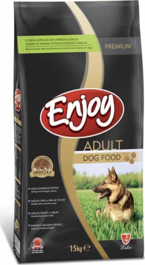 ENJOY BİFTEKLİ YETİŞKİN KÖPEK MAMASI 15 KG 1 ADET  - Image 1