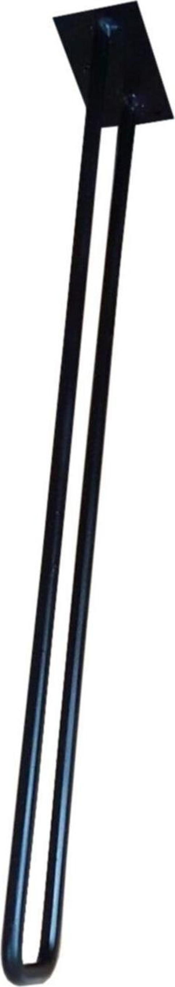Ergonomi Market 100 cm Beher Model Siyah Egimli Tarz Rustik Sehpa Masa Ayak - Image 1