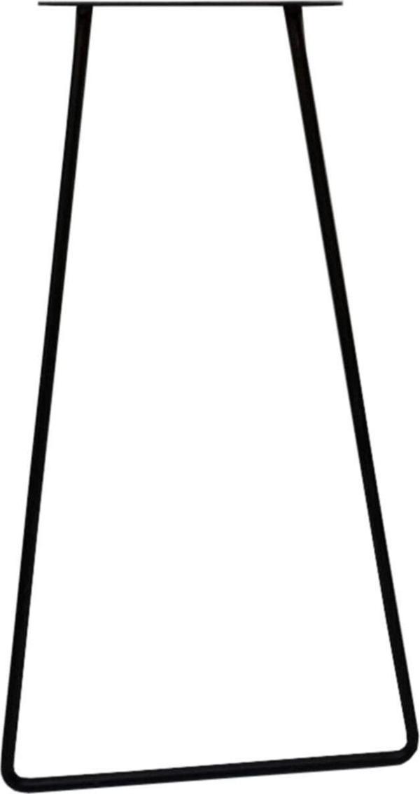 Ergonomi Market 35 cm Siyah Atlas Model Erlenmayer Tarz Dresuar Sehpa Masa Ayağı - Image 1