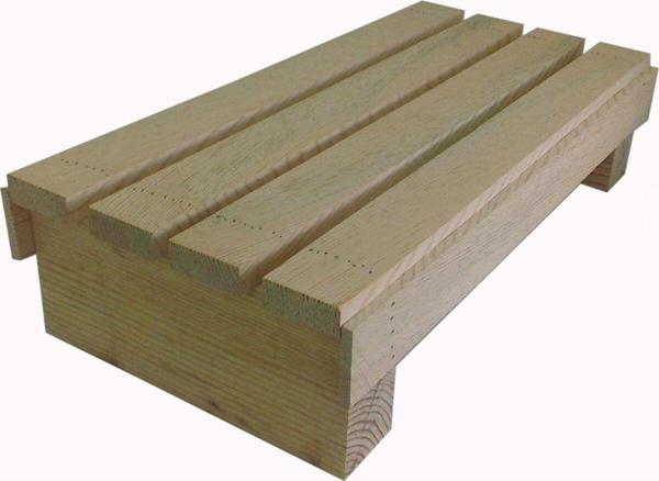 Wooden Gold 8 cm Yükseklikte Düz Tip Ergonomik Ayak Desteği 8 cm Ayak Stand - Image 1