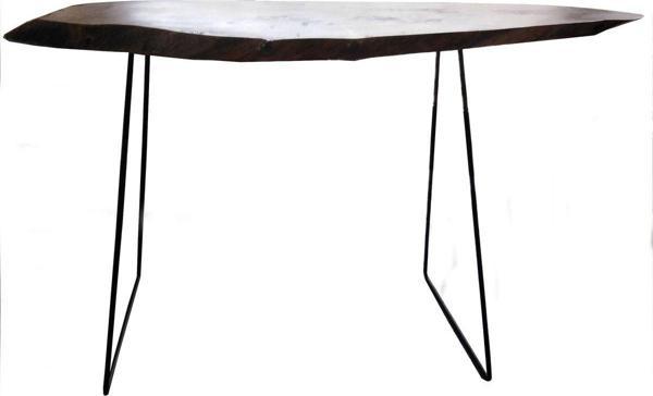 Wooden Gold 85 cm Siyah Atlas Model Erlenmayer Tarz Dresuar Sehpa Masa Ayağı - Image 1