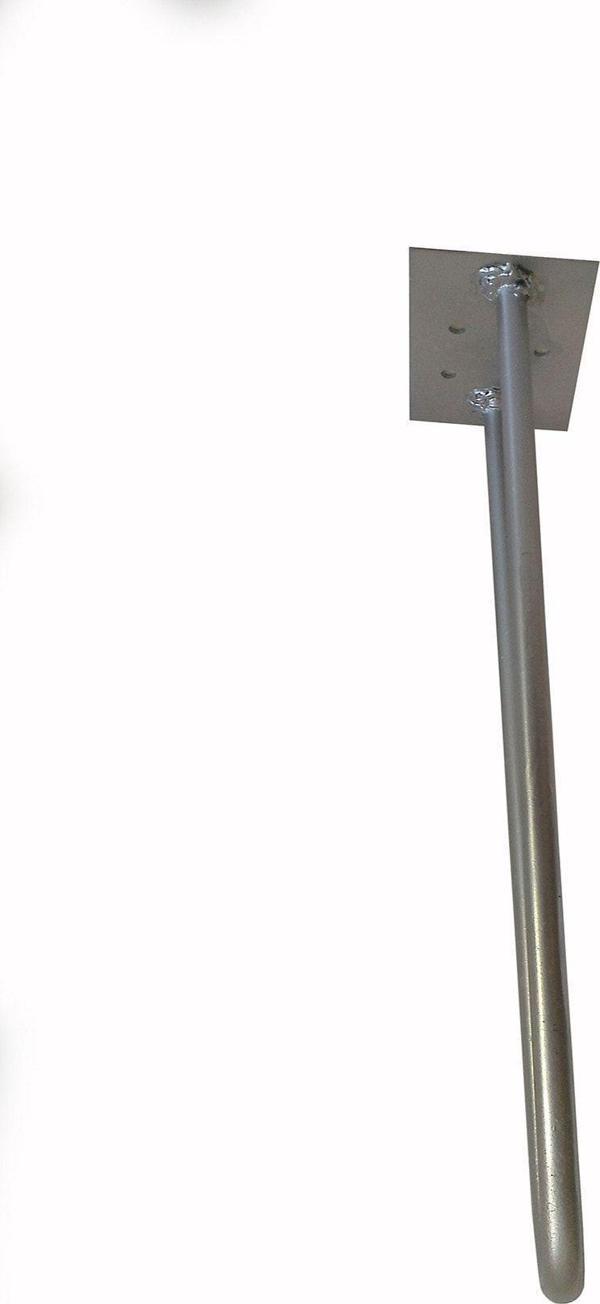 Wooden Gold Gümüş Yaldız Rustik Tarz V Model Has Demir Firkete Masa Sehpa Ayağı 85 cm - Image 1
