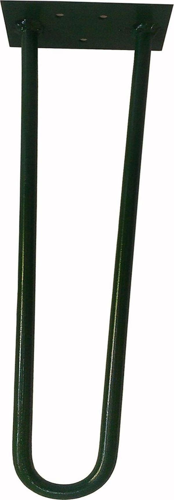 Wooden Gold Yeşil Renk Rustik Tarz U Model Has Demir Firkete Masa Sehpa Ayağı 42 cm - Image 1