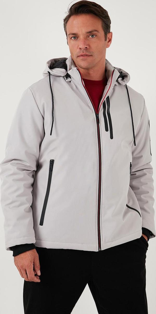 Buratti Regular Fit Çıkarılabilir Kapüşonlu Cepli Erkek Mont 497ALBERT TAŞ - Image 1
