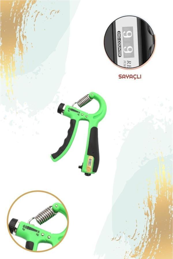 Hsport Konforlu 5-60 Kg Ayarlanabilir Sayaçlı El Ve Bilek Güçlendirici Fitness Egzersiz Yay - Image 1