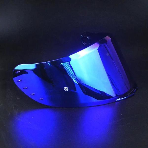 Mt Mt-V-14 Kask Camı - Vizör Iridum Mavi Targo - Targo Pro - Revenge 2 Uyumlu - Image 1