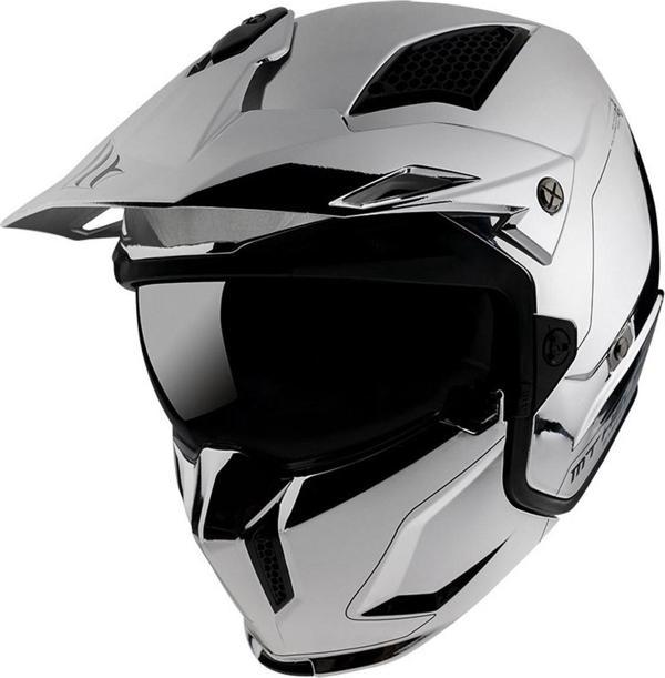 Mt Street Fighter Chromed A2 Çene Açılır Motosiklet Kaskı - Image 1