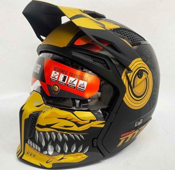 Mt Street Fighter Sv Aztec Motosiklet Kaskı - Image 1