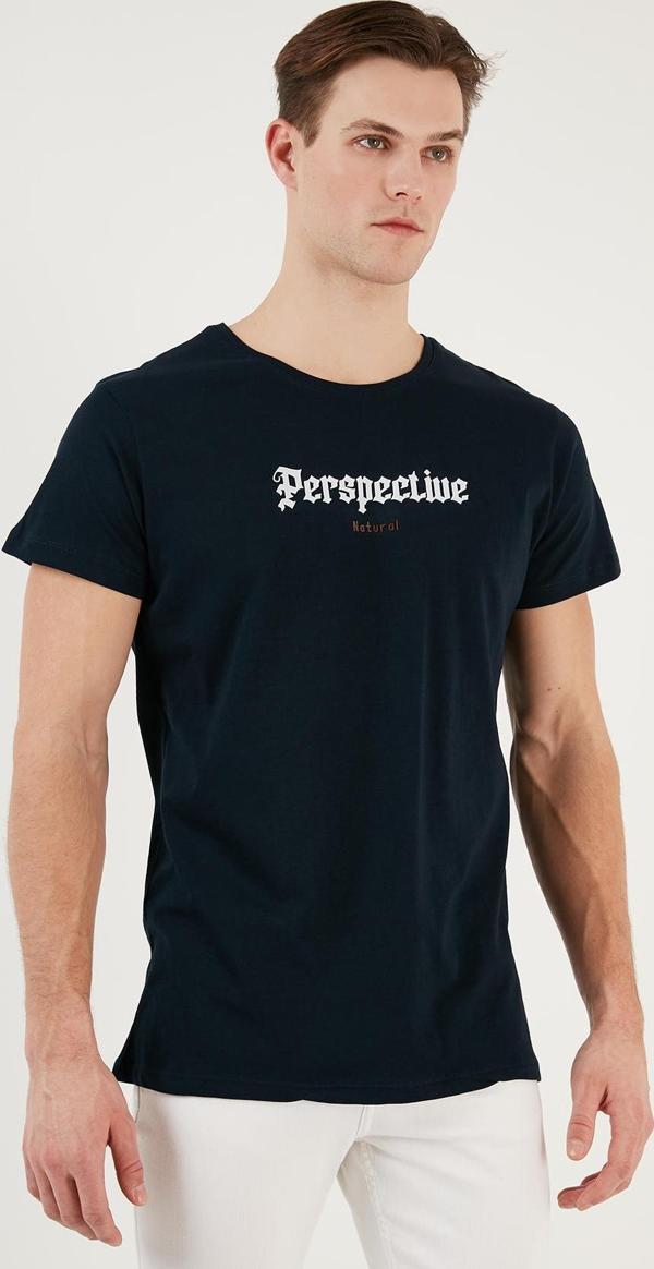 Buratti Pamuklu Slim Fit Bisiklet Yaka Erkek T Shirt 541PERSPECTIVE LACİVERT - Image 1