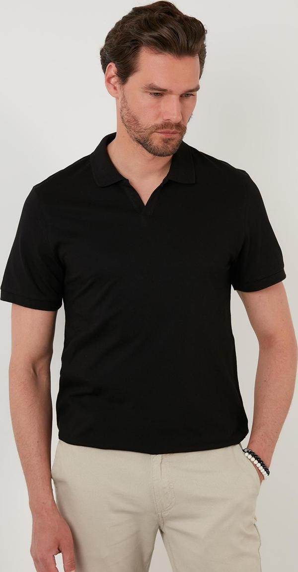 Buratti Regular Fit Pamuklu Erkek Polo Yaka T Shirt 5902141 SİYAH - Image 1