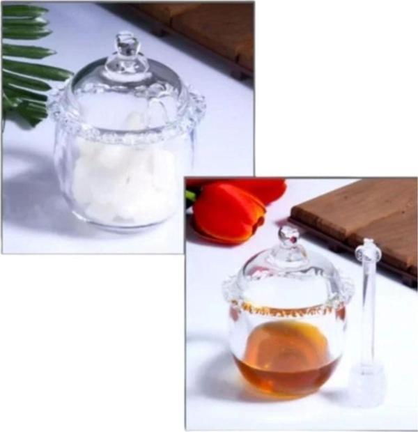 Kosova Sur27 Cam Kaşıklı Ballık Şekerlik 12X10Cm - Image 1