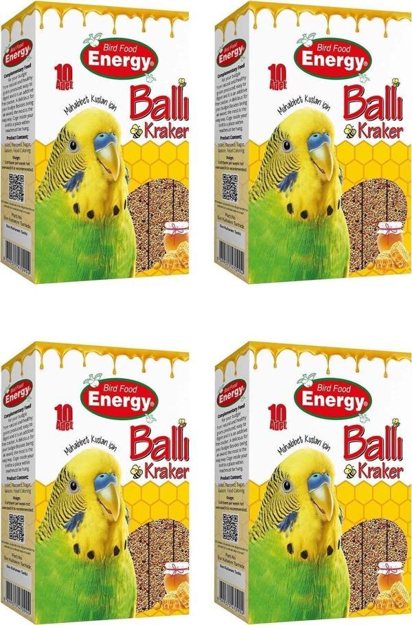 bird food energy Ballı Muhabbet Kuşu Krakeri 10'Lu - 4 Adet - Image 1