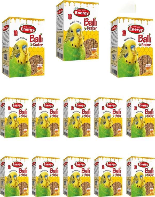 Pet Food Energy Ballı Muhabbet Kuşu Krakeri 10'Lu - 13 Adet - Image 1