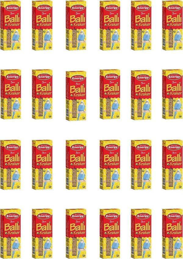 Pet Food Energy Ballı Muhabbet Kuşu Krakeri 3'Lü - 24 Adet - Image 1