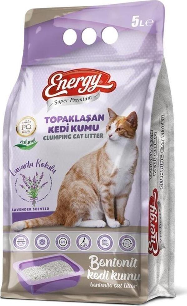 Pet Food Energy Bentonit Kedi Kumu Lavanta Kokulu 5 Lt - Image 1