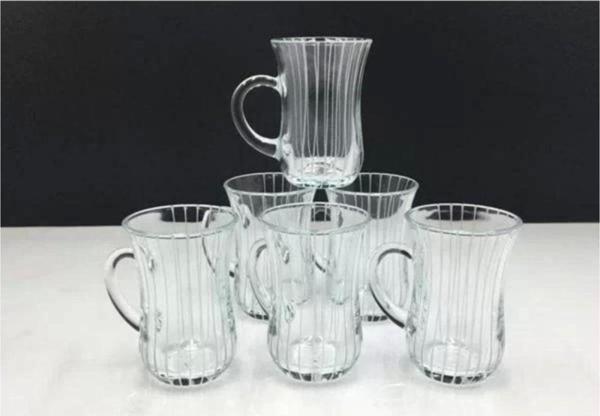 Paşabahçe 55411 Yağmur Kulplu Bardak 6 Lı - Image 1