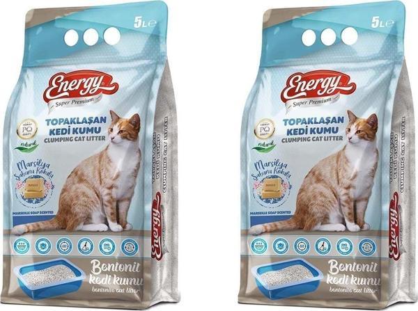 Pet Food Energy Bentonit Kedi Kumu Sabun Kokulu 5 Lt - 2 Adet - Image 1