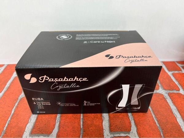 Paşabahçe Crystallin Ruba El İmalatı 6'Lı Çay Bardağı 150 Cc - Image 1