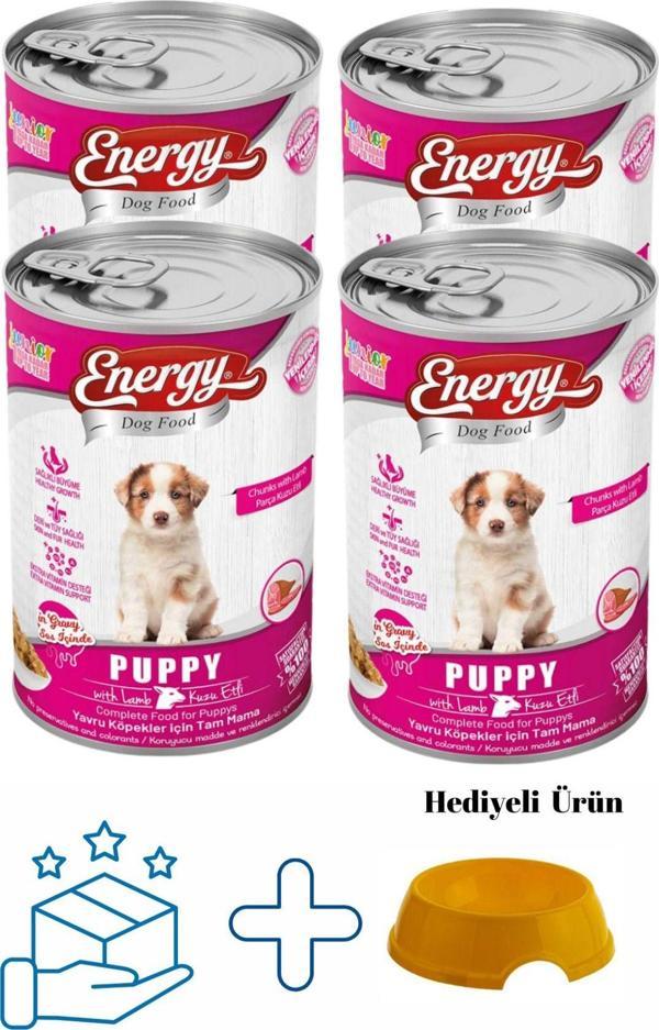 Pet Food Energy Kuzu Etli Yavru Yaş Konserve Köpek Maması 400 G - 4 Adet - Image 1