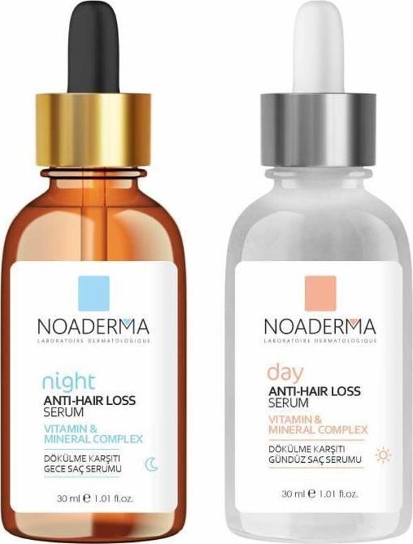 NOADERMA Saç Bakımı Dökülme Karşıtı Gündüz ve Gece Saç Serumu 2*30 ml - Image 1