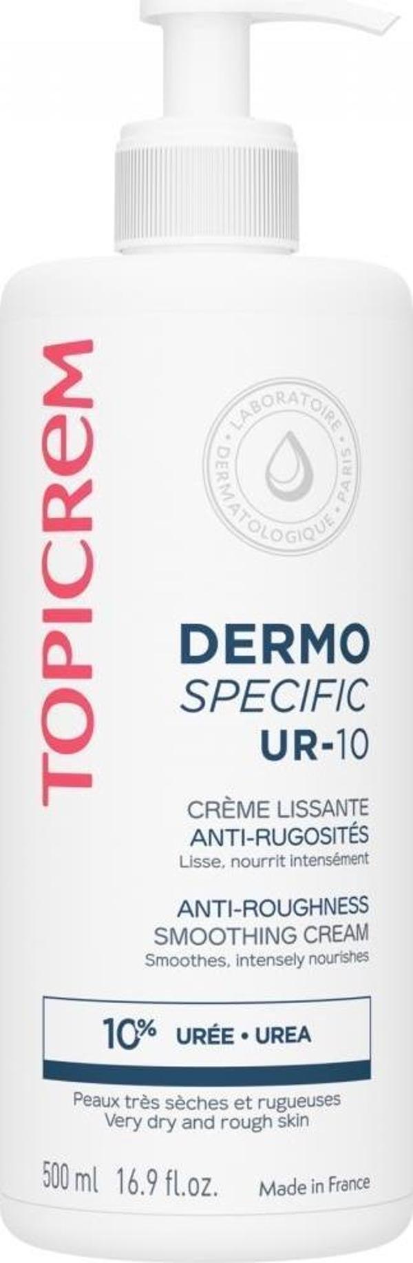 TOPICREM Dermo Specific UR-10 Anti-Roughness Smoothing Cream 500 ml - Image 1