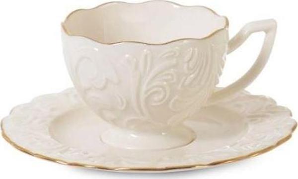 İpek Yaldızlı Bone Porselen Çay Nescafe Takımı ROSEN-200 62611 - Image 1