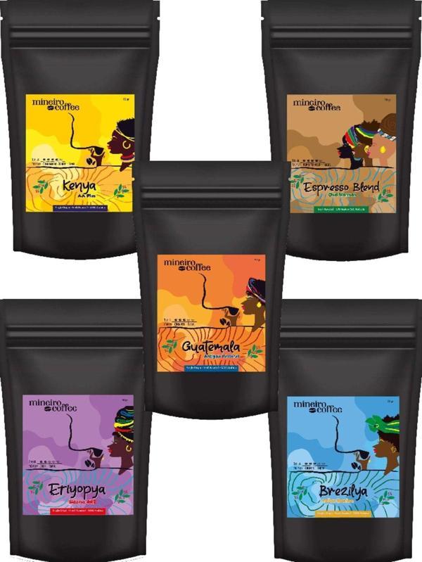 Mineiro Coffee Deneme Boy Kahve (50 Gr. X 5 Paket) - Image 1