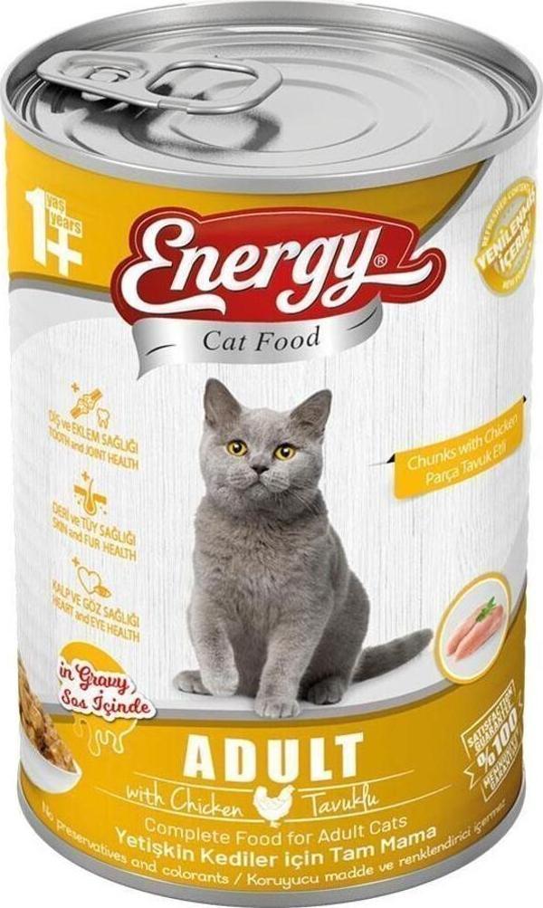 Pet Food Energy Tavuklu Yetişkin Yaş Konserve Kedi Maması 400 G - Image 1