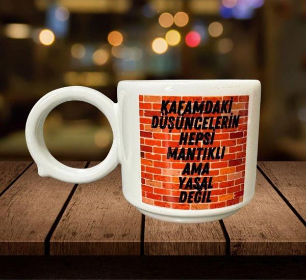SERAMİK BARDAK DUVAR YAZILI - Image 1