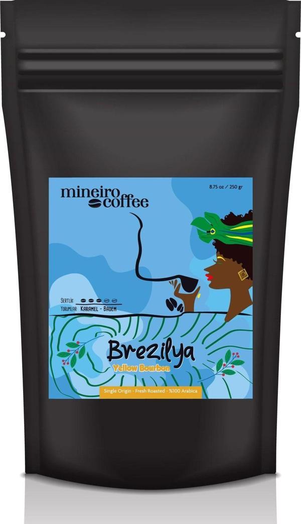 Mineiro Coffee Brezilya Yellow Bourbon 1 Kg. Kahve - Image 1