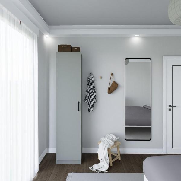 Midoser Yaman Luna Tek Kapaklı 4 Raflı Çok Amaçlı Mutfak Kiler ve Banyo Dolabı - Image 1
