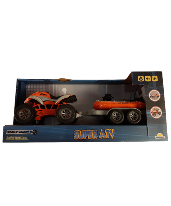 Maxx Wheels Sesli ve Işıklı Süper ATV 34064 Turuncu - Image 1