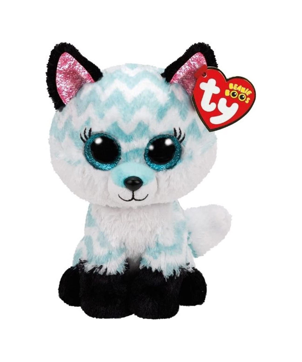 Ty Beanie Boo Atlas Aqua Chevron Tilki 15 cm - Image 1
