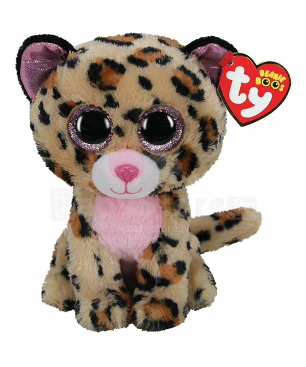 Ty Beanie Boos Livvie Pembe Leopar 15 cm - Image 1