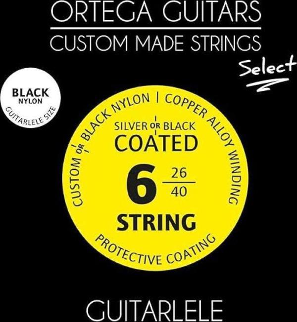 Ortega GTLSBK Black Nylon Select Guitarlele Teli (026/.040) - Image 1
