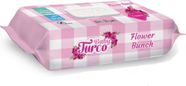 Baby Turco Çiçek Demeti Karma 12X90 1080 Yaprak Islak Bebek Havlusu - Image 1