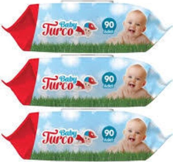 Baby Turco Islak Bebek Havlusu 90 Lı 3 Adet - Image 1