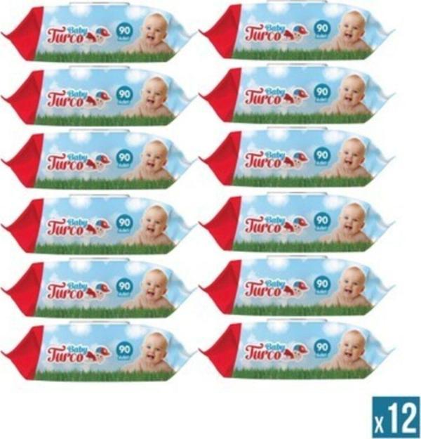 Baby Turco Islak Mendil 90 Lı 12 Adet - Image 1