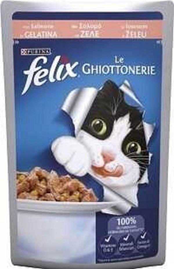 Felix 4 Adet  Somon Balık Etli Kedi Maması - Image 1