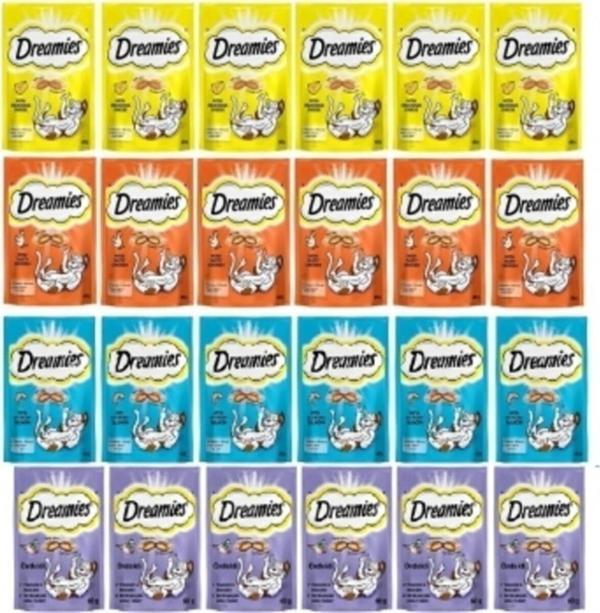 Dreamies 12 Paket Süper Karışık Kedi Ödülü (1 Paket 60 Gr) - Image 1