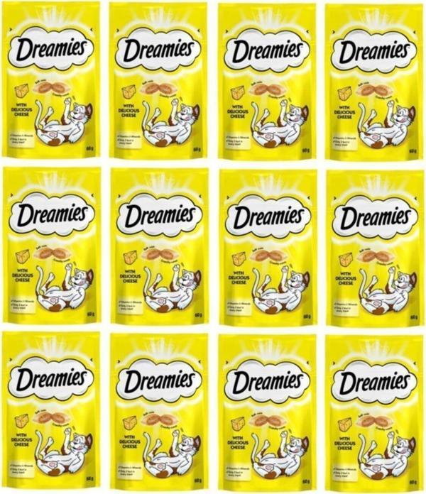 Dreamies Kedi Ödül Yaş Mama Peynirli 12 Adet X 60 Gram - Image 1