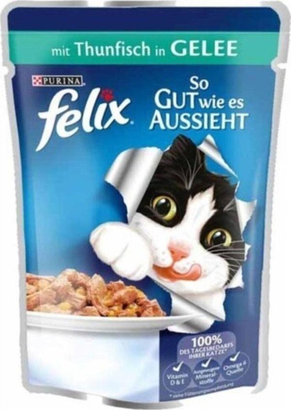 Felix Pouch Ton Balıklı Yaş Kedi Maması 85 Gr X 10 Adet - Image 1