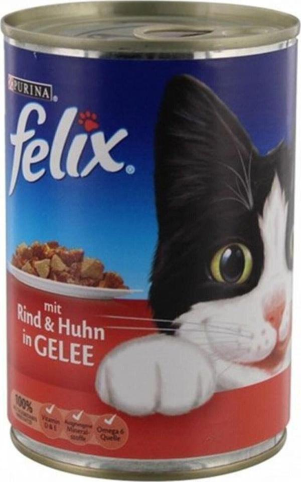 Felix Sığır Etli Konserve Kedi Mamasi 400 Gr X 10 Adet - Image 1