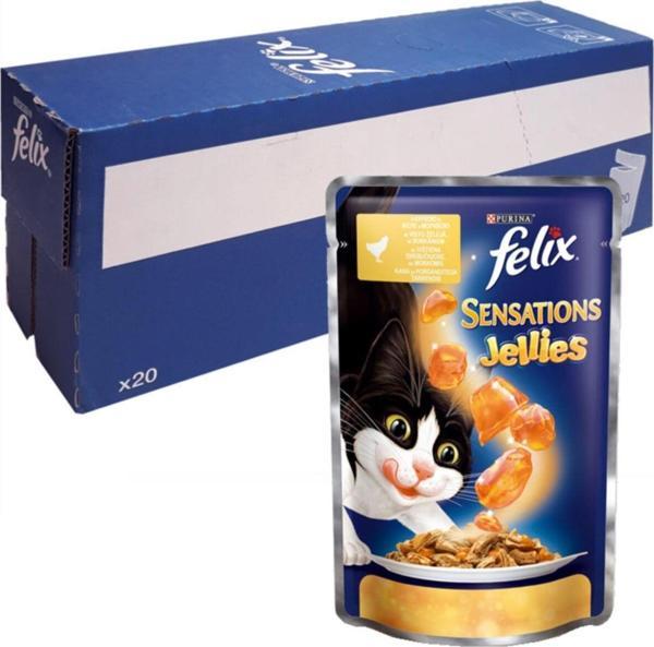 Felix Sensations Tavuklu Ve Havuçlu Kedi Konservesi X20 Adet - Image 1