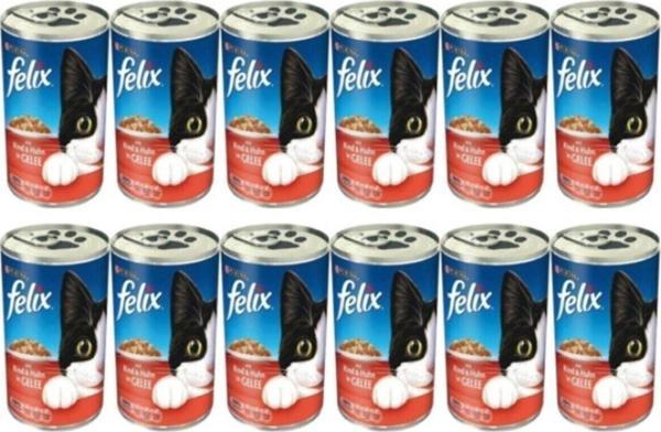 Felix Sığır Etli 400 Gr 12'Li Paket Yetişkin Kedi Konservesi - Image 1