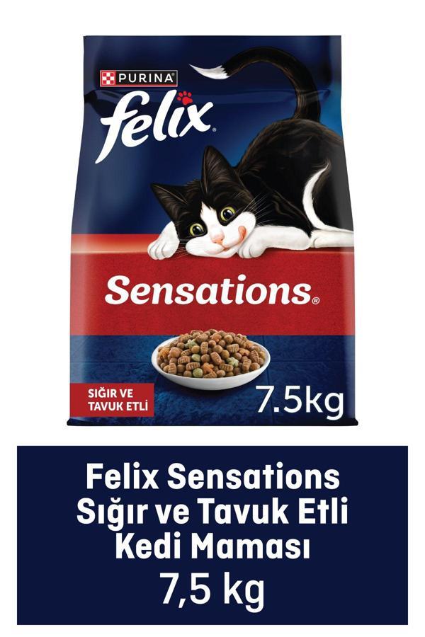 Felix Sığır Ve Tavuk Etli Kedi Kuru Maması 7.5 Kg - Image 1