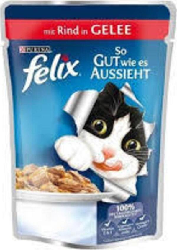 Felix Sığır Etli, Yetişkin Pouch 20 Adet - Image 1