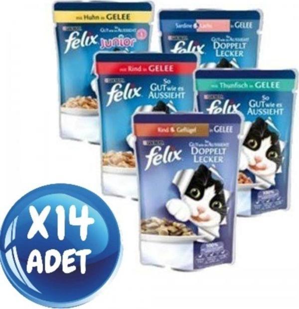 Felix Karşık Yaş Mama 14 Adet - Image 1